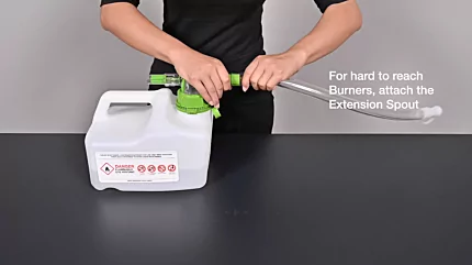 How to fill and attach the Safety Spout to the EcoSmart Jerry Can 33